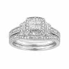 Stella Grace 10k White Gold 1/3 Carat T.W. Diamond Engagement Ring Set