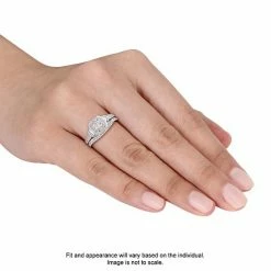 Stella Grace 10k White Gold 1/3 Carat T.W. Diamond Engagement Ring Set -Stella Grace Sales unnamed file 5617