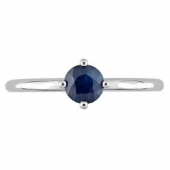 Stella Grace 10k White Gold Blue Sapphire Stackable Ring -Stella Grace Sales unnamed file 5640