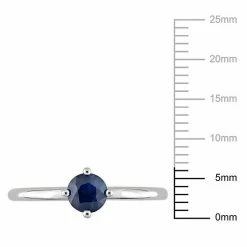 Stella Grace 10k White Gold Blue Sapphire Stackable Ring -Stella Grace Sales unnamed file 5642