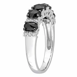 Stella Grace 10k White Gold 1 1/4 Carat T.W. Oval Black Diamond & 1/7 Carat T.W. Lab-Created Moissanite Wedding Band 6 Stella Grace 10k White Gold 1 1/4 Carat T.W. Oval Black Diamond & 1/7 Carat T.W. Lab-Created Moissanite Wedding Band -Stella Grace Sales unnamed file 5654