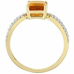 Stella Grace 14k Gold Madeira Citrine & 1/5 Carat T.W. Diamond Bypass Engagement Ring 6 Stella Grace 14k Gold Madeira Citrine & 1/5 Carat T.W. Diamond Bypass Engagement Ring -Stella Grace Sales unnamed file 5699