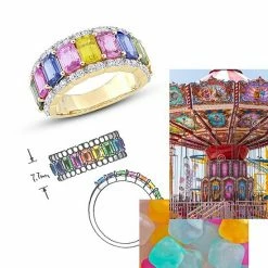 Stella Grace 14k Gold Multicolor Sapphire Ring -Stella Grace Sales unnamed file 5810