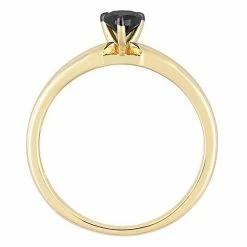 Stella Grace 14k Gold 1/2 Carat T.W Pear-Cut Black Diamond Solitaire Engagement Ring -Stella Grace Sales unnamed file 5846