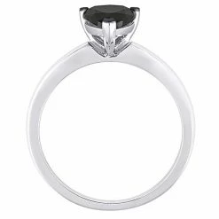 Stella Grace 10k White Gold 1 Carat T.W. Black Diamond Teardrop Solitaire Ring -Stella Grace Sales unnamed file 5898