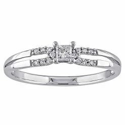 Stella Grace 10k White Gold 1/6 Carat T.W. Diamond Engagement Ring