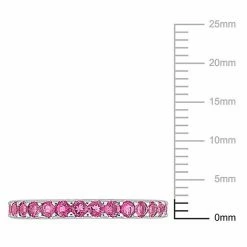 Stella Grace 10k White Gold Pink Tourmaline Eternity Ring -Stella Grace Sales unnamed file 5932