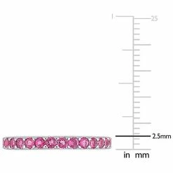 Stella Grace 10k White Gold Pink Tourmaline Eternity Ring -Stella Grace Sales unnamed file 5933