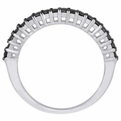 Stella Grace 10k White Gold 1/5 Carat T.W. Black Diamond Anniversary Band Ring 9 Stella Grace 10k White Gold 1/5 Carat T.W. Black Diamond Anniversary Band Ring -Stella Grace Sales unnamed file 596