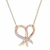 Stella Grace 10k Rose Gold Diamond Accent Heart Necklace