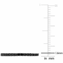 Stella Grace 10k White Gold 1/5 Carat T.W. Black Diamond Anniversary Band Ring 12 Stella Grace 10k White Gold 1/5 Carat T.W. Black Diamond Anniversary Band Ring -Stella Grace Sales unnamed file 599