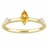 Stella Grace 10k Gold Citrine & White Topaz Stackable Ring