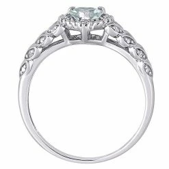 Stella Grace 10K White Gold Aquamarine & Diamond Accent Ring -Stella Grace Sales unnamed file 603