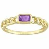 Stella Grace 10k Gold Amethyst Link Ring
