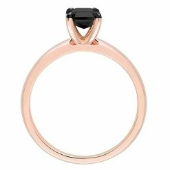 Stella Grace 14k Rose Gold 1 Carat T.W Black Diamond Emerald-Cut Solitaire Ring 6 Stella Grace 14k Rose Gold 1 Carat T.W Black Diamond Emerald-Cut Solitaire Ring -Stella Grace Sales unnamed file 6056