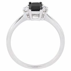 Stella Grace 10k White Gold 3/4 Carat T.W Black Diamond & White Sapphire Engagement Ring -Stella Grace Sales unnamed file 6116
