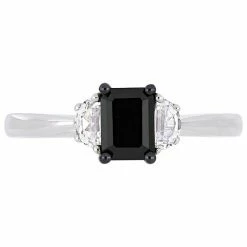 Stella Grace 10k White Gold 3/4 Carat T.W Black Diamond & White Sapphire Engagement Ring -Stella Grace Sales unnamed file 6117