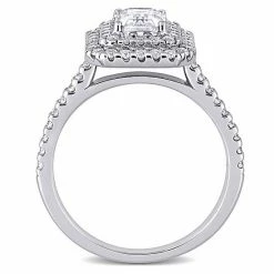Stella Grace 10k White Gold 1 5/8 Carat T.W. Lab-Created Moissanite Halo Engagement Ring 6 Stella Grace 10k White Gold 1 5/8 Carat T.W. Lab-Created Moissanite Halo Engagement Ring -Stella Grace Sales unnamed file 614