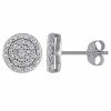 Stella Grace 10K White Gold 1/4 Carat T.W. Diamond Halo Stud Earrings