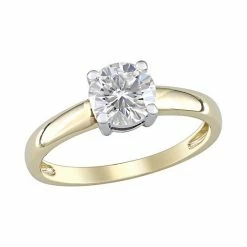 Stella Grace 14k Gold Lab-Created Moissanite Solitaire Engagement Ring