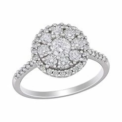 Stella Grace 10k White Gold 1 Carat T.W. Diamond Halo Engagement Ring