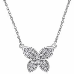 Stella Grace 10k Gold 1/8 Carat T.W. Diamond Butterfly Pendant 10k White Gold 12 Stella Grace 10k Gold 1/8 Carat T.W. Diamond Butterfly Pendant 10k White Gold -Stella Grace Sales unnamed file 627
