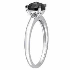 Stella Grace 10k White Gold 1 Carat T.W. Black Diamond Solitaire Engagement Ring 10 Stella Grace 10k White Gold 1 Carat T.W. Black Diamond Solitaire Engagement Ring -Stella Grace Sales unnamed file 6283