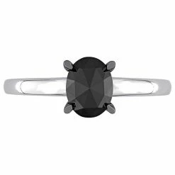 Stella Grace 10k White Gold 1 Carat T.W. Black Diamond Solitaire Engagement Ring 13 Stella Grace 10k White Gold 1 Carat T.W. Black Diamond Solitaire Engagement Ring -Stella Grace Sales unnamed file 6286