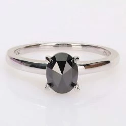 Stella Grace 10k White Gold 1 Carat T.W. Black Diamond Solitaire Engagement Ring 14 Stella Grace 10k White Gold 1 Carat T.W. Black Diamond Solitaire Engagement Ring -Stella Grace Sales unnamed file 6287