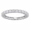 Stella Grace 10k White Gold 1 1/2 Carat T.W. Lab-Created Moissanite Eternity Wedding Band