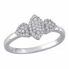 Stella Grace Sterling Sliver 1/5 Carat T.W. Diamond Cluster Ring