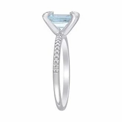 Stella Grace Bloom 14K White Gold 1/10 Carat T.W. Diamond & Aquamarine Fashion Ring 5 Stella Grace Bloom 14K White Gold 1/10 Carat T.W. Diamond & Aquamarine Fashion Ring -Stella Grace Sales unnamed file 6347