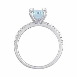 Stella Grace Bloom 14K White Gold 1/10 Carat T.W. Diamond & Aquamarine Fashion Ring 6 Stella Grace Bloom 14K White Gold 1/10 Carat T.W. Diamond & Aquamarine Fashion Ring -Stella Grace Sales unnamed file 6348