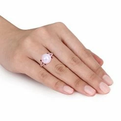 Stella Grace 10K Rose Gold Ruby & Freshwater Cultured Pearl Ring -Stella Grace Sales unnamed file 6371