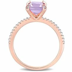 Stella Grace 10k Rose Gold 1/10 Carat T.W. Diamond & Rose De France Ring 10 Stella Grace 10k Rose Gold 1/10 Carat T.W. Diamond & Rose De France Ring -Stella Grace Sales unnamed file 6383
