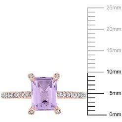 Stella Grace 10k Rose Gold 1/10 Carat T.W. Diamond & Rose De France Ring 12 Stella Grace 10k Rose Gold 1/10 Carat T.W. Diamond & Rose De France Ring -Stella Grace Sales unnamed file 6385