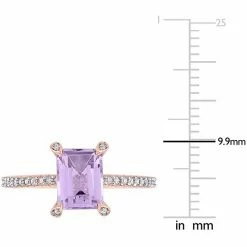 Stella Grace 10k Rose Gold 1/10 Carat T.W. Diamond & Rose De France Ring 13 Stella Grace 10k Rose Gold 1/10 Carat T.W. Diamond & Rose De France Ring -Stella Grace Sales unnamed file 6386