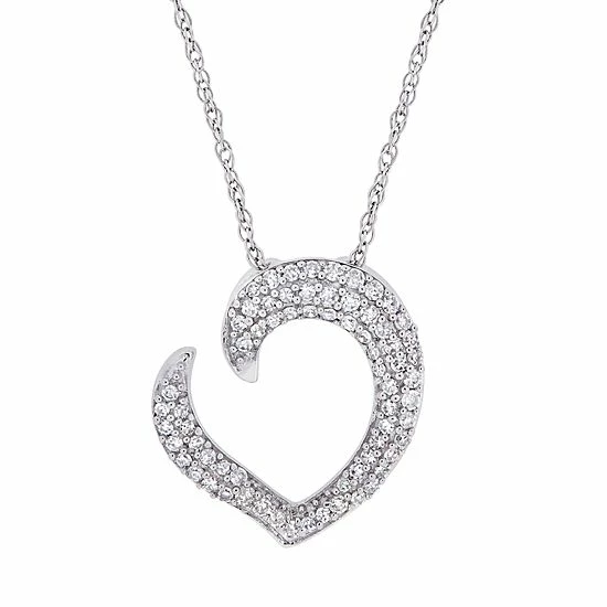 Stella Grace 10k White Gold 1/4 Carat T.W. Diamond Necklace 1 Stella Grace 10k White Gold 1/4 Carat T.W. Diamond Necklace