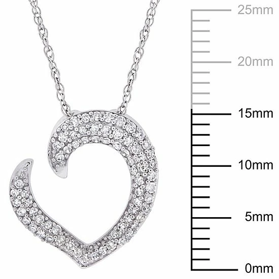 Stella Grace 10k White Gold 1/4 Carat T.W. Diamond Necklace 4 Stella Grace 10k White Gold 1/4 Carat T.W. Diamond Necklace - Image 4