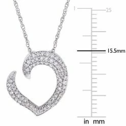 Stella Grace 10k White Gold 1/4 Carat T.W. Diamond Necklace 10 Stella Grace 10k White Gold 1/4 Carat T.W. Diamond Necklace -Stella Grace Sales unnamed file 6395