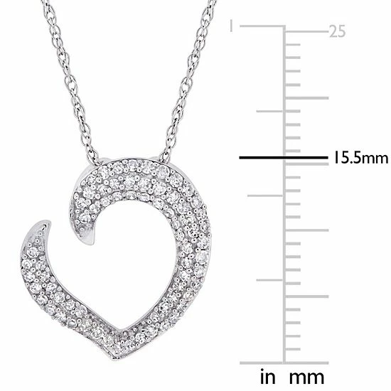 Stella Grace 10k White Gold 1/4 Carat T.W. Diamond Necklace 5 Stella Grace 10k White Gold 1/4 Carat T.W. Diamond Necklace - Image 5