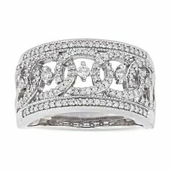 Stella Grace 10k White Gold 1/2 Carat T.W. Diamond Openwork Ring
