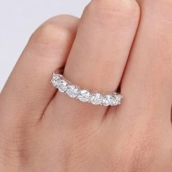 Stella Grace Sterling Silver Lab-Created Moissanite Anniversary Ring -Stella Grace Sales unnamed file 64