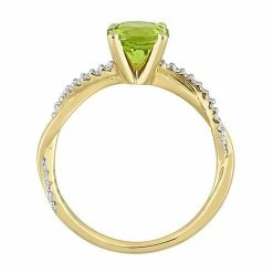 Stella Grace 14k Gold Peridot & 1/6 Carat T.W. Diamond Crossover Engagement Ring 6 Stella Grace 14k Gold Peridot & 1/6 Carat T.W. Diamond Crossover Engagement Ring -Stella Grace Sales unnamed file 6426