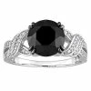 Stella Grace 10k White Gold 3 1/8 Carat T.W. Black & White Diamond Engagement Ring