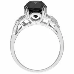 Stella Grace 10k White Gold 3 1/8 Carat T.W. Black & White Diamond Engagement Ring -Stella Grace Sales unnamed file 6479