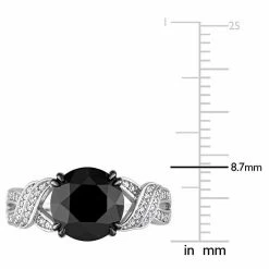 Stella Grace 10k White Gold 3 1/8 Carat T.W. Black & White Diamond Engagement Ring -Stella Grace Sales unnamed file 6483