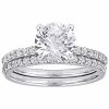 Stella Grace 10k White Gold Lab-Created White Sapphire Engagement Ring Set