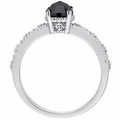 Stella Grace 10k White Gold 1 Carat T.W. Black & White Diamond Vintage Ring -Stella Grace Sales unnamed file 6559