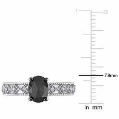 Stella Grace 10k White Gold 1 Carat T.W. Black & White Diamond Vintage Ring -Stella Grace Sales unnamed file 6564